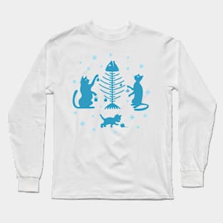 Cats at Christmas Long Sleeve T-Shirt